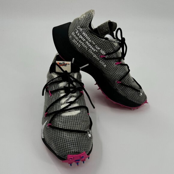 Nike x Off-White Black Laser Fuchsia Vapor Street Sneakers Size 7 - Picture 1 of 12